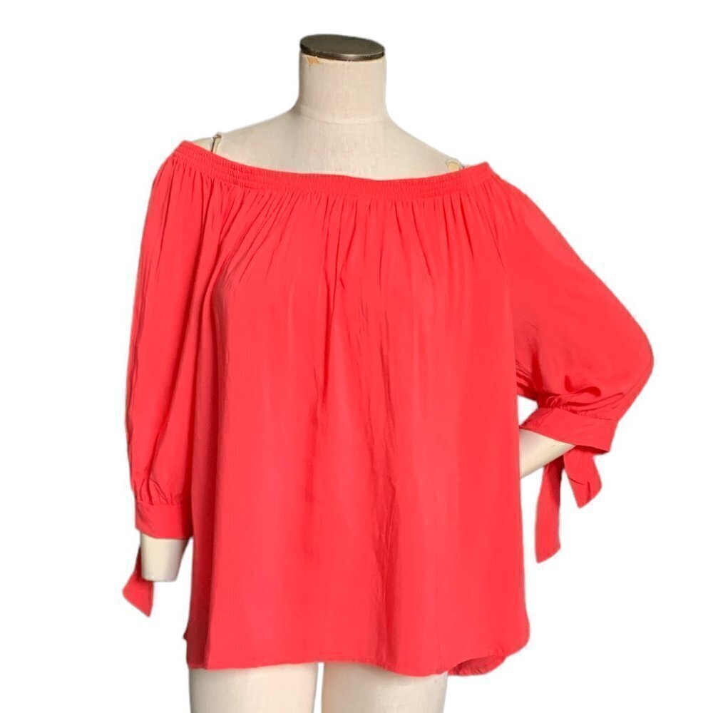 NWT Jennie & Marlis Off Shoulder Top/Blouse Sz XL Coral‎ 104M
